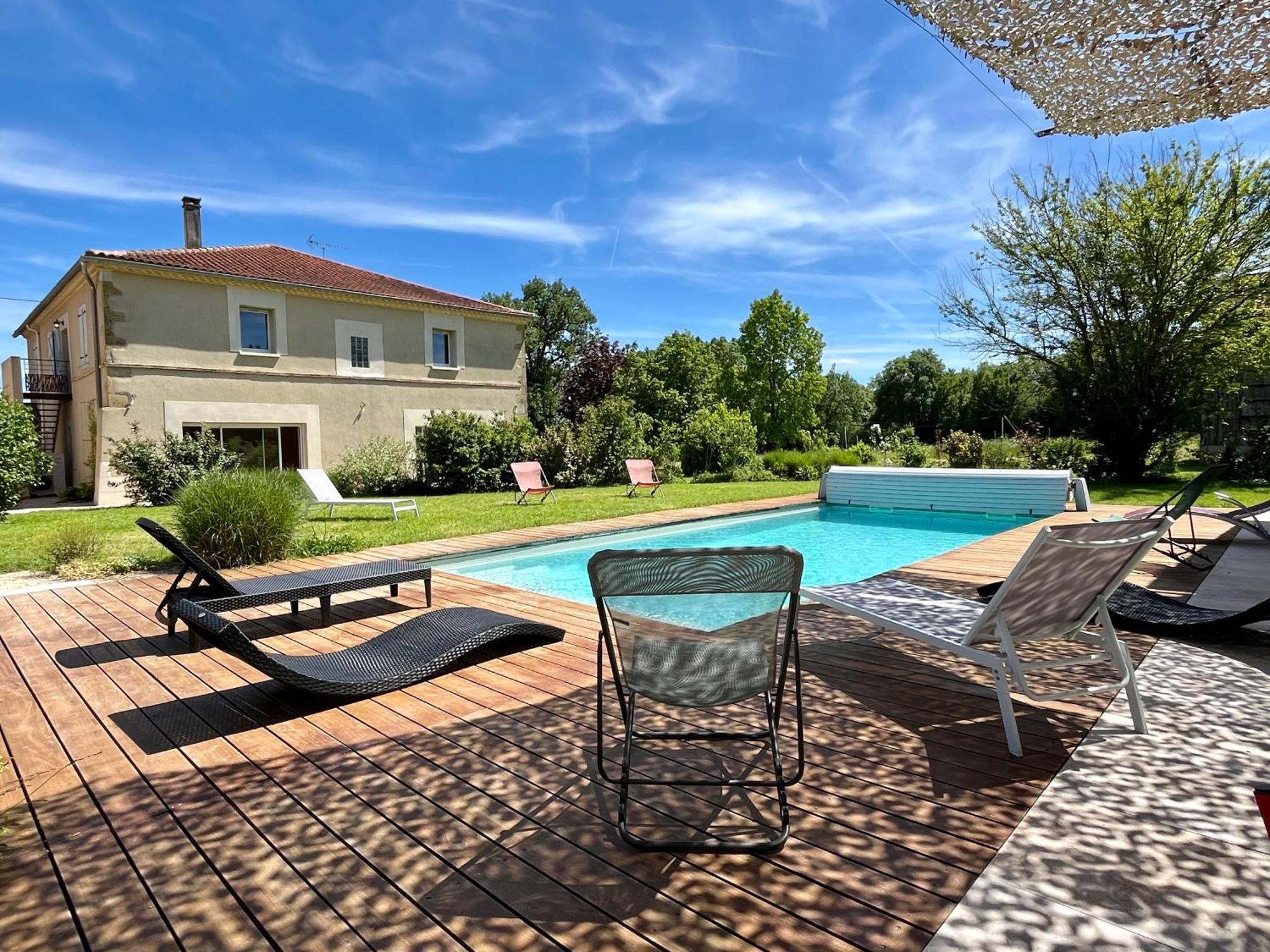 Gite Campagne Famille 15 Pers Piscine Chauffee Jeux Enfants Petanque Saint-Sauvy 外观 照片